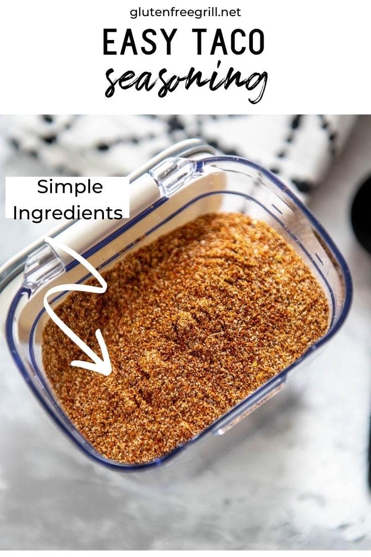 Easy Taco Seasoning Gluten Free Grill