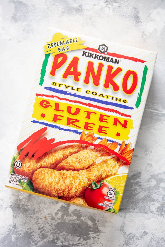 package of panko gluten free bread crumbs