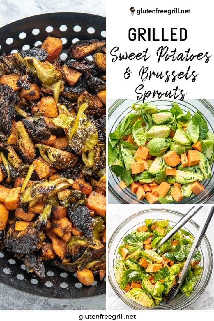 Grilled Sweet Potatoes and Brussels sprouts Gluten Free Grill