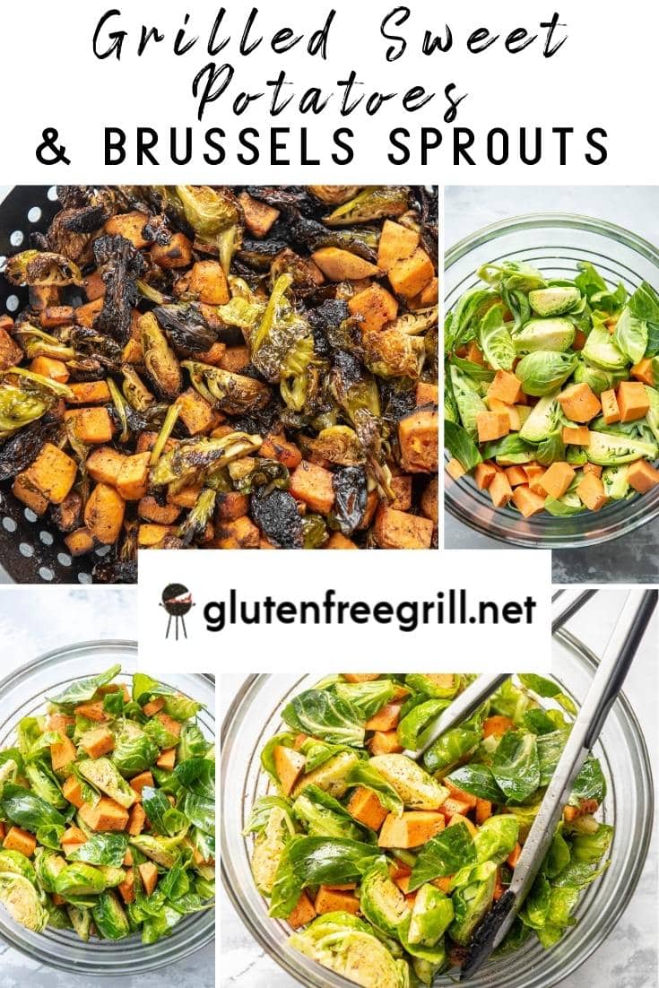 Grilled Sweet Potatoes and Brussels sprouts Gluten Free Grill