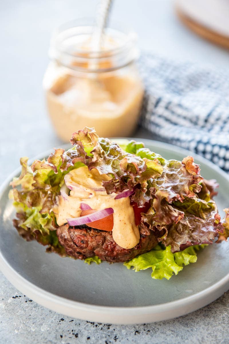 Lettuce Wrapped Burger Gluten Free Grill